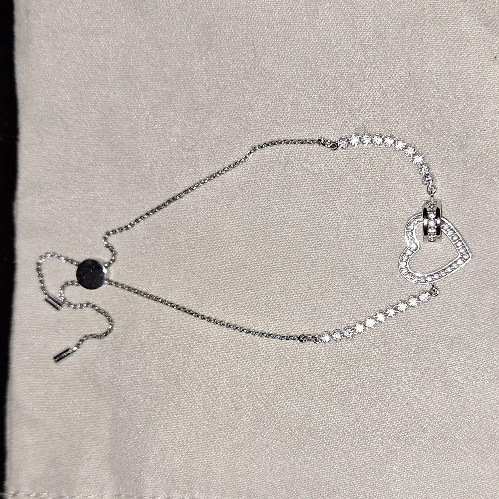 Swarovski heart bracelet